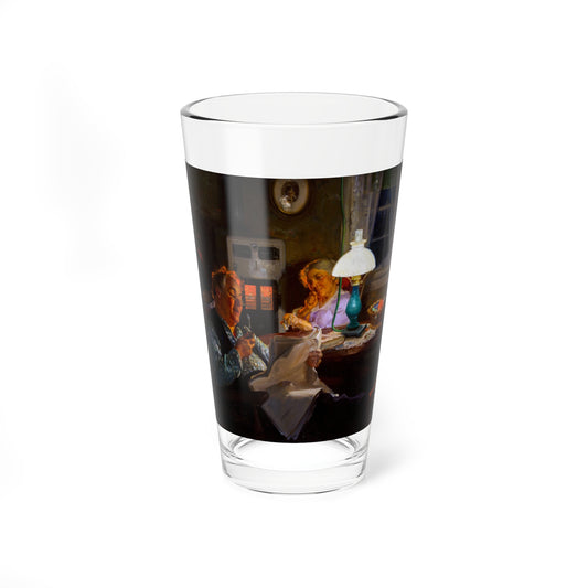 Elderly Couple - Pint Glass 16oz-16oz-Go Mug Yourself