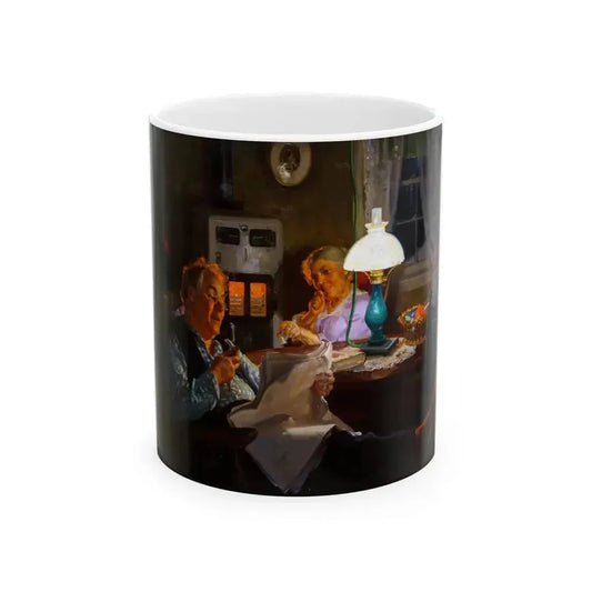 Elderly Couple - White Coffee Mug 11oz - Go Mug Yourself