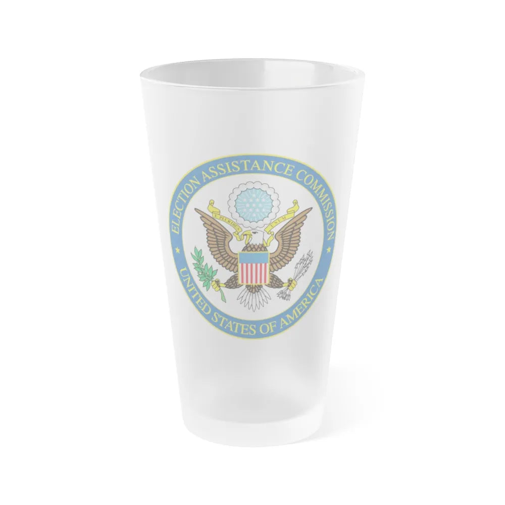 Election Assistance Commission - Frosted Pint Glass 16oz-16oz-Frosted-Go Mug Yourself