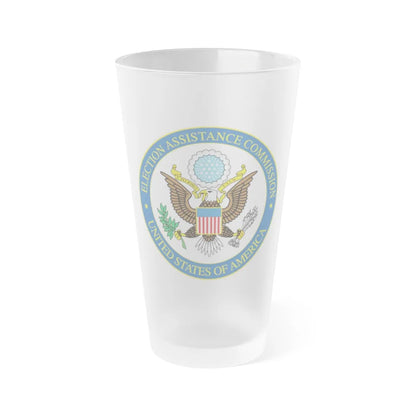 Election Assistance Commission - Frosted Pint Glass 16oz-16oz-Frosted-Go Mug Yourself