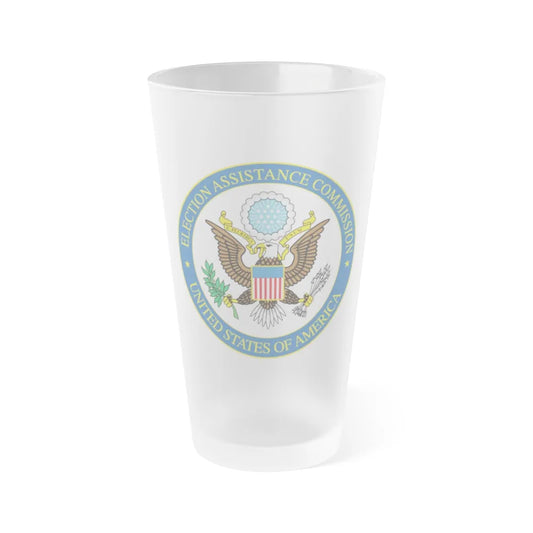 Election Assistance Commission - Frosted Pint Glass 16oz-16oz-Frosted-Go Mug Yourself