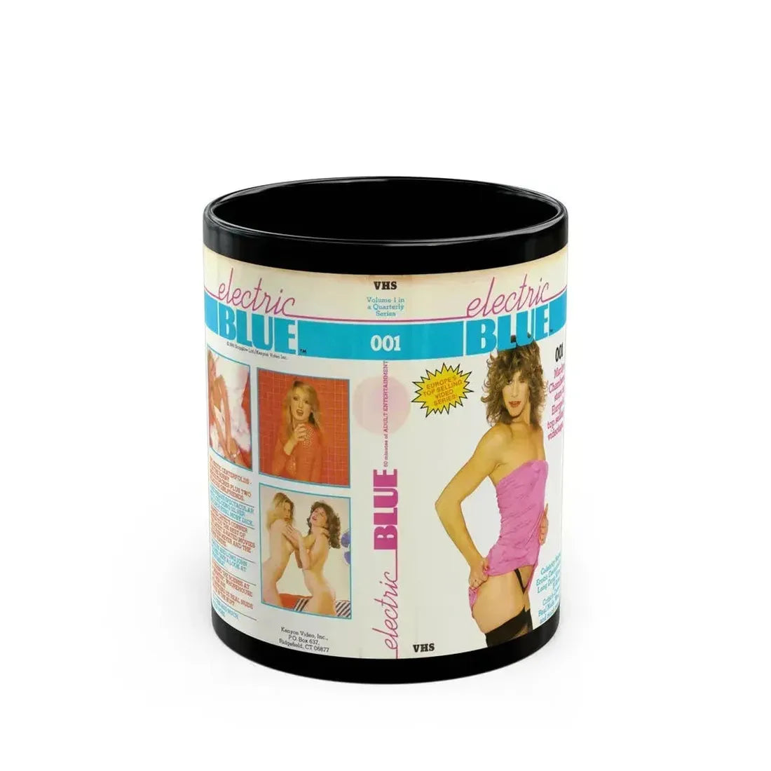 ELECTRIC BLUE (VHS COVER) - Black Coffee Mug 11oz - Go Mug Yourself