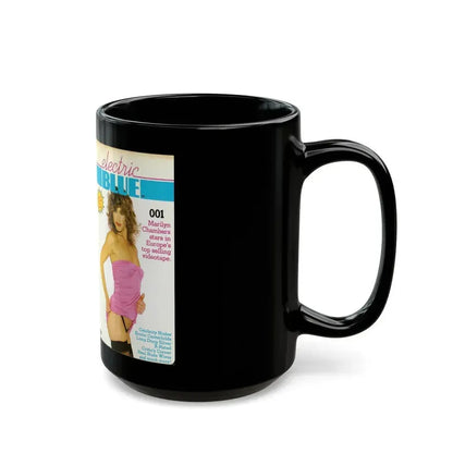ELECTRIC BLUE (VHS COVER) - Black Coffee Mug - Go Mug Yourself