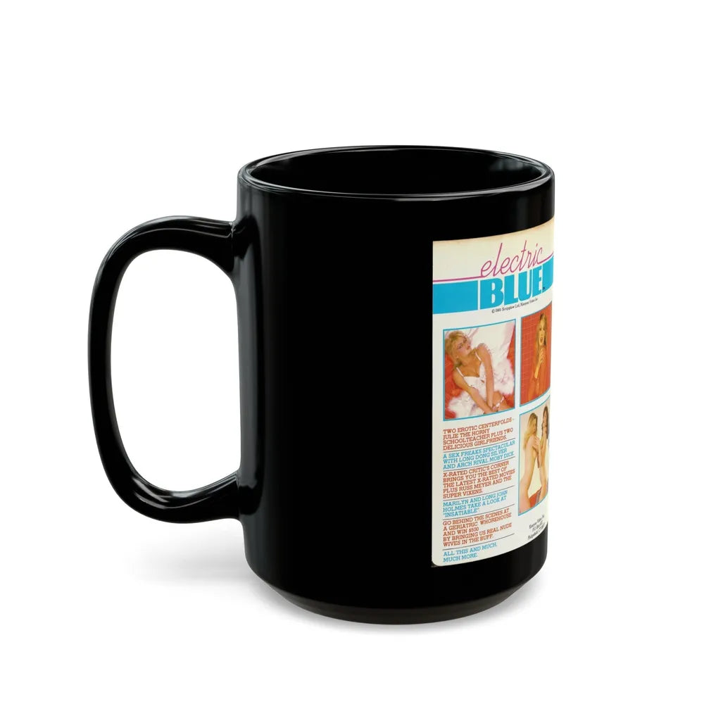 ELECTRIC BLUE (VHS COVER) - Black Coffee Mug-Go Mug Yourself