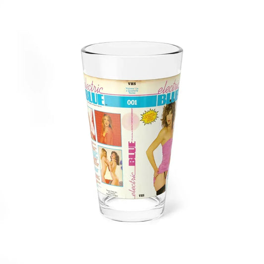 ELECTRIC BLUE (VHS COVER) Pint Glass 16oz 16oz - Go Mug Yourself