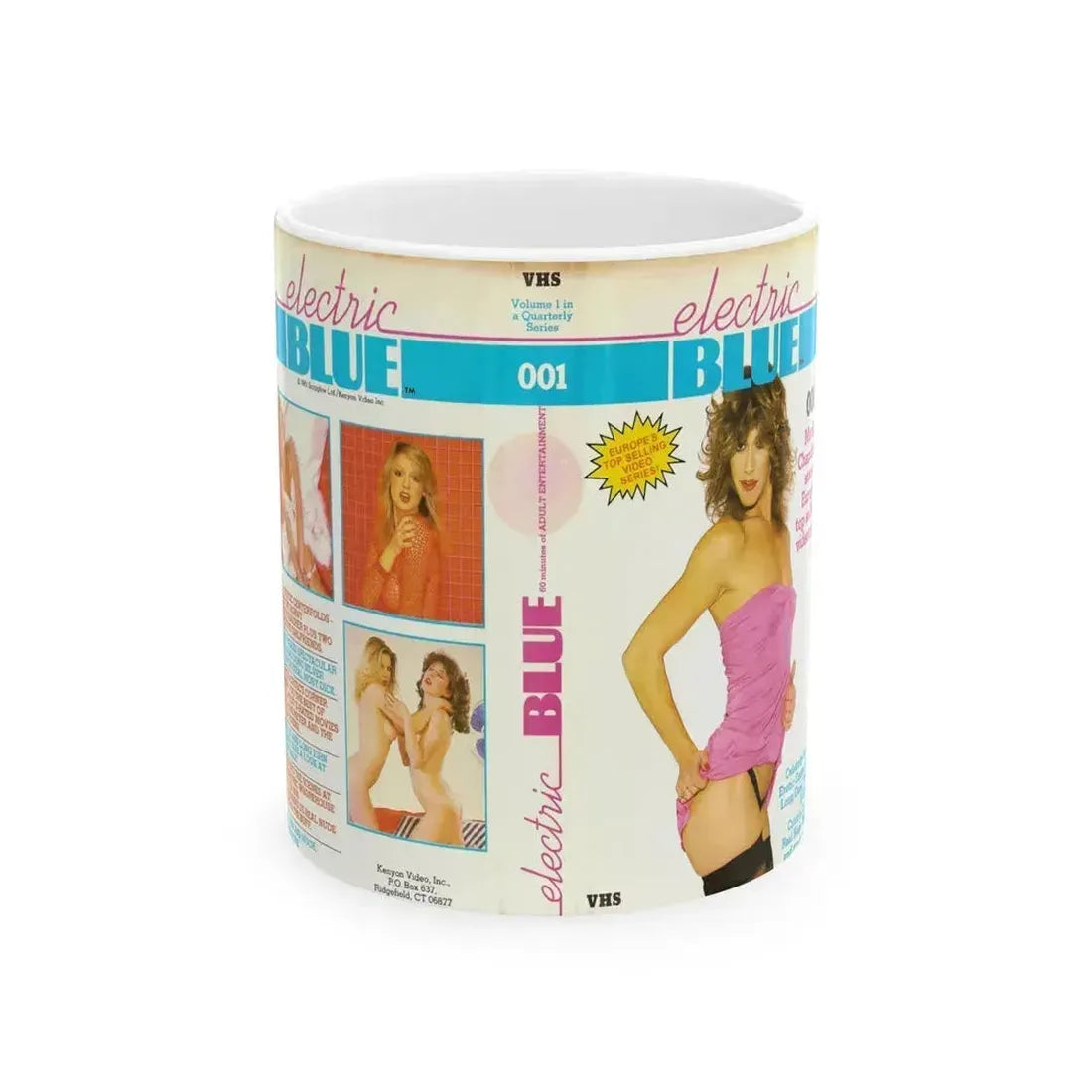 ELECTRIC BLUE (VHS COVER) - White Coffee Mug 11oz - Go Mug Yourself