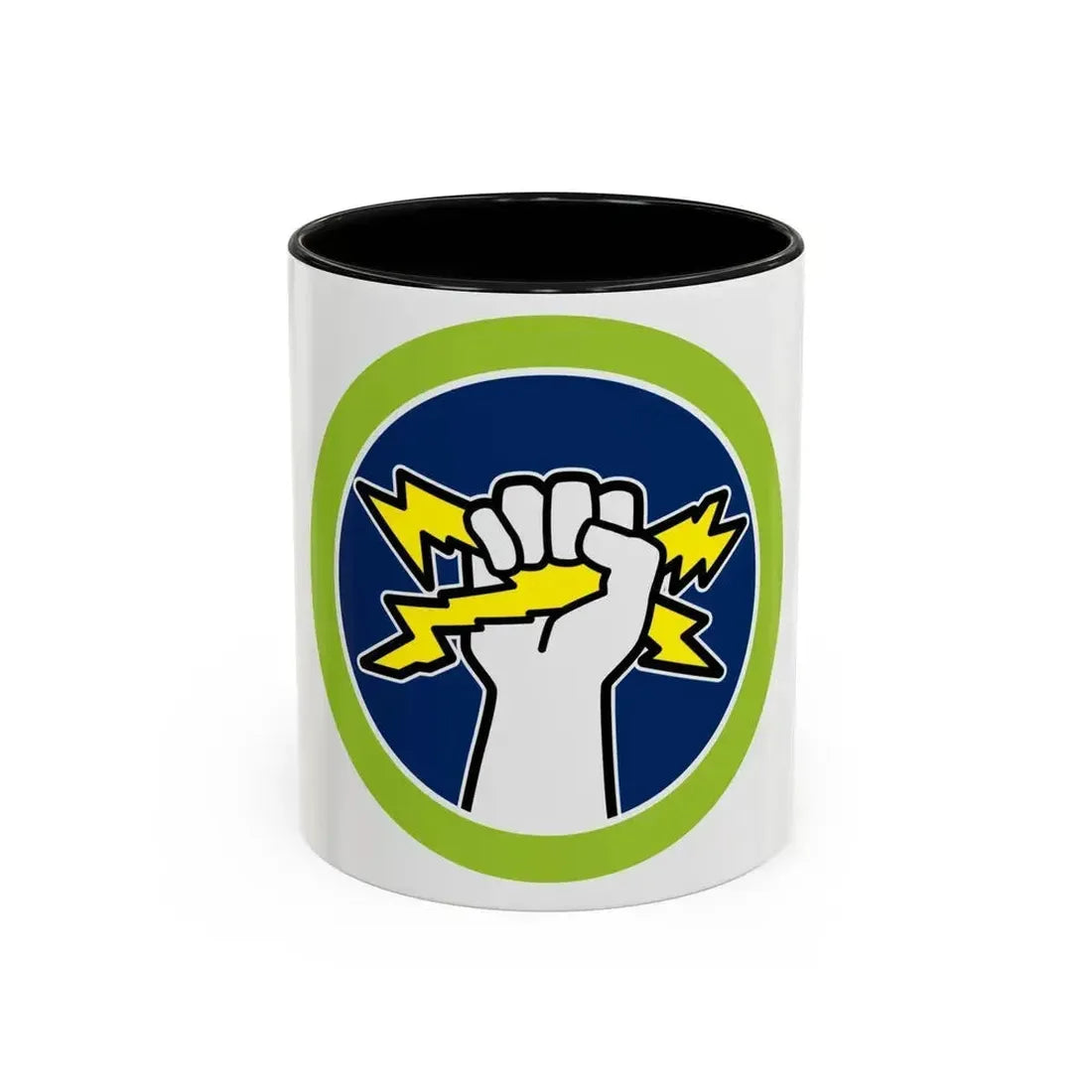 Electricity (Boy Scout Merit Badge) Accent Coffee Mug 11oz Black - Go Mug Yourself