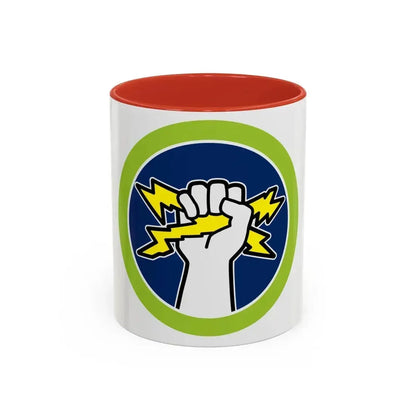 Electricity (Boy Scout Merit Badge) Accent Coffee Mug 11oz Red - Go Mug Yourself