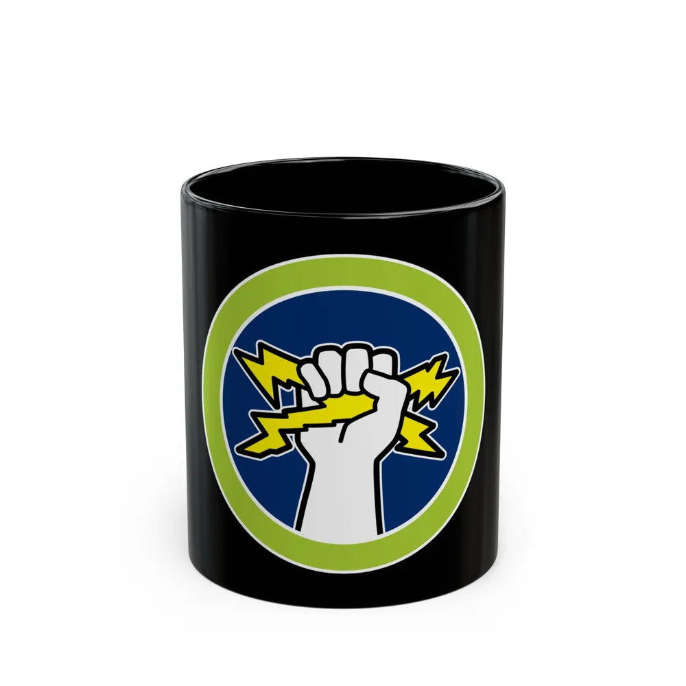 Electricity (Boy Scout Merit Badge) Black Coffee Mug-11oz-Go Mug Yourself