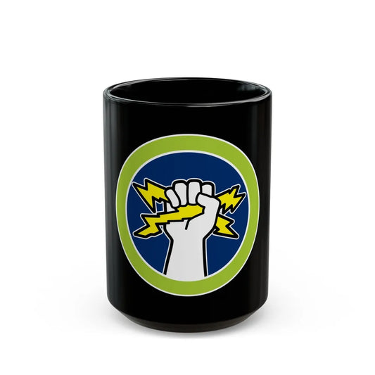 Electricity (Boy Scout Merit Badge) Black Coffee Mug-15oz-Go Mug Yourself