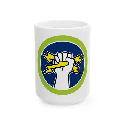 Electricity (Boy Scout Merit Badge) White Coffee Mug 15oz - Go Mug Yourself