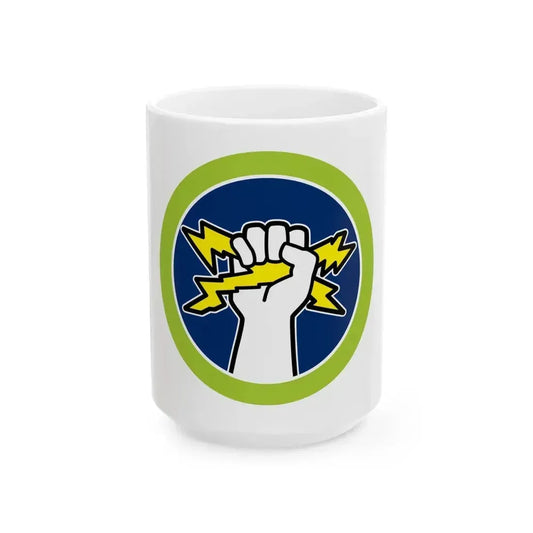 Electricity (Boy Scout Merit Badge) White Coffee Mug 15oz - Go Mug Yourself