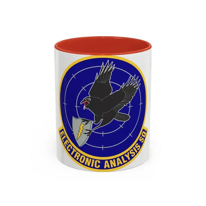 Electronic Analysis Squadron (U.S. Air Force) Accent Coffee Mug 11oz Red - Go Mug Yourself