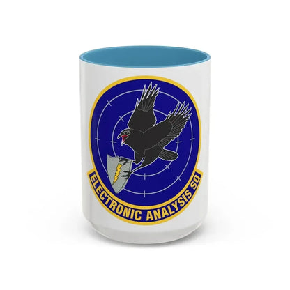 Electronic Analysis Squadron (U.S. Air Force) Accent Coffee Mug 15oz Light Blue - Go Mug Yourself