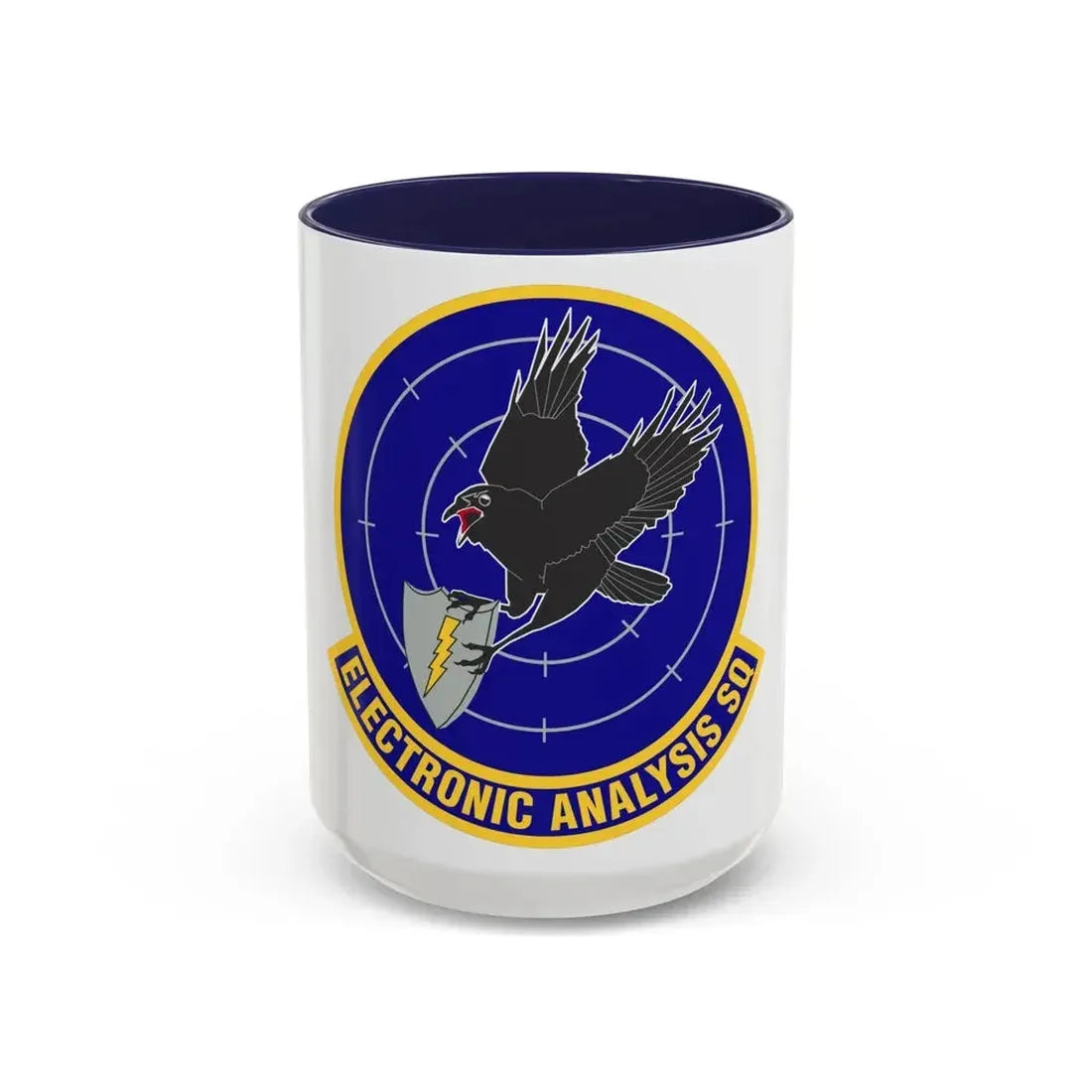 Electronic Analysis Squadron (U.S. Air Force) Accent Coffee Mug 15oz Navy - Go Mug Yourself