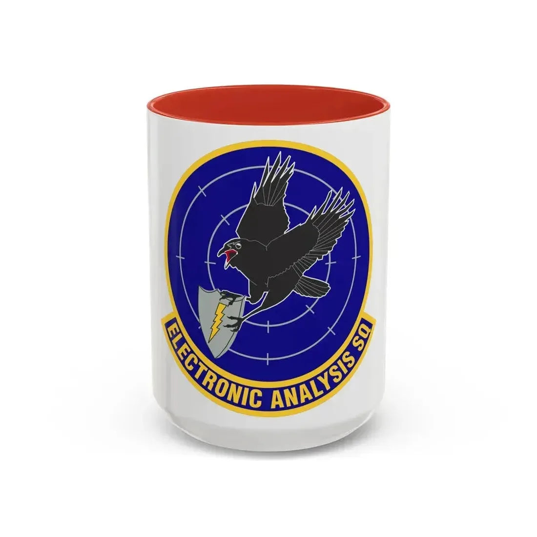 Electronic Analysis Squadron (U.S. Air Force) Accent Coffee Mug 15oz Red - Go Mug Yourself