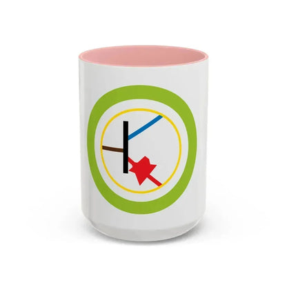 Electronics (Boy Scout Merit Badge) Accent Coffee Mug 15oz Pink - Go Mug Yourself