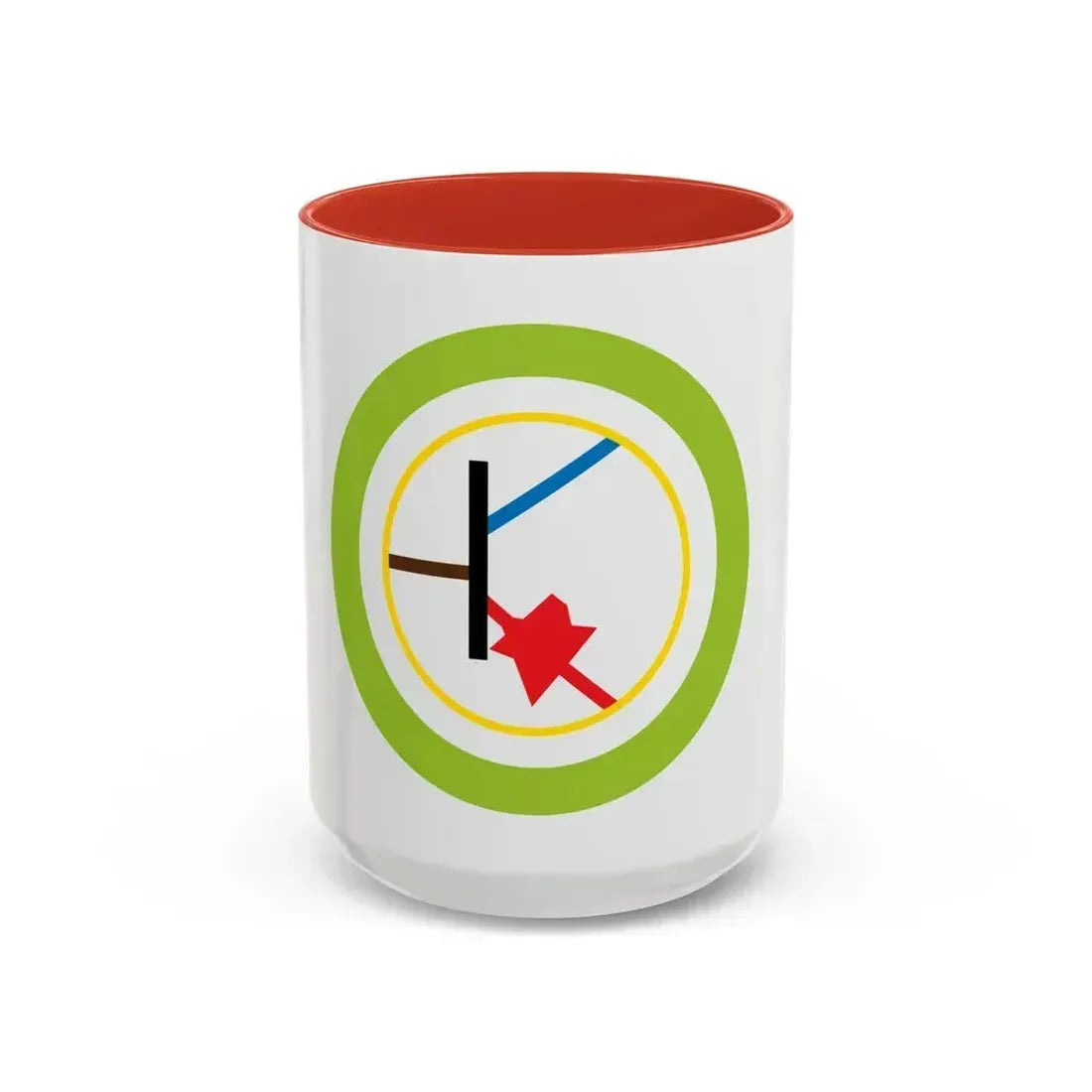 Electronics (Boy Scout Merit Badge) Accent Coffee Mug 15oz Red - Go Mug Yourself