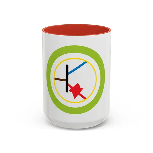 Electronics (Boy Scout Merit Badge) Accent Coffee Mug 15oz Red - Go Mug Yourself