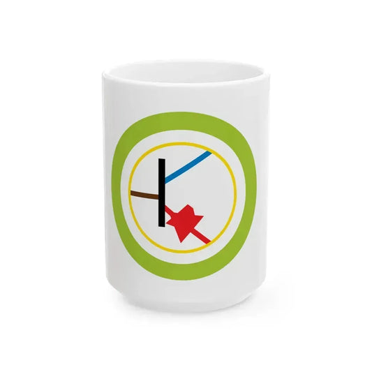Electronics (Boy Scout Merit Badge) White Coffee Mug 15oz - Go Mug Yourself