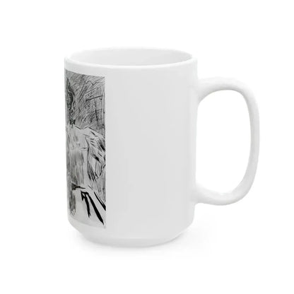 Elegant interior with man and woman - White Coffee Mug - Go Mug Yourself