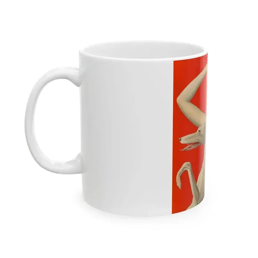 Elegant Woman and Afghan - White Coffee Mug - Go Mug Yourself