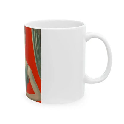 Elegant Woman and Afghan - White Coffee Mug - Go Mug Yourself