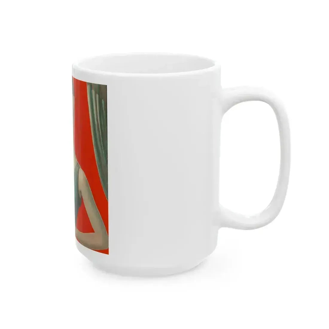 Elegant Woman and Afghan - White Coffee Mug - Go Mug Yourself