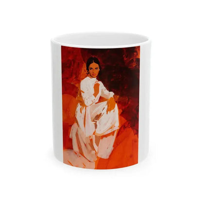 Elegant Woman - White Coffee Mug 11oz - Go Mug Yourself