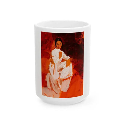 Elegant Woman - White Coffee Mug 15oz - Go Mug Yourself