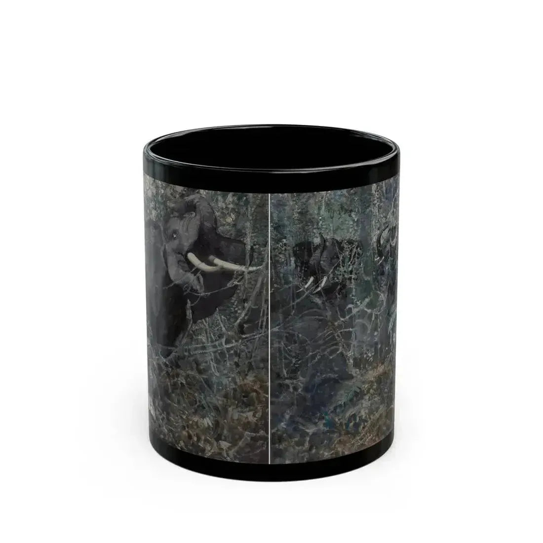 Elephant Story, The American Magazine story illustrations, July, December 1914 - Black Coffee Mug 11oz - Go Mug Yourself