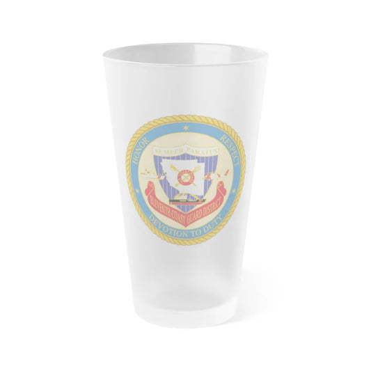 ELEVENTH COAST GUARD DISTRICT (U.S. Coast Guard) Frosted Pint Glass 16oz-Go Mug Yourself