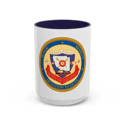 ELEVENTH COAST GUARD DISTRICT (U.S. Coast Guard) Accent Coffee Mug 15oz Navy - Go Mug Yourself