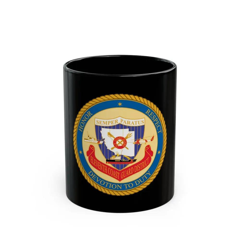 ELEVENTH COAST GUARD DISTRICT (U.S. Coast Guard) Black Coffee Mug 11oz - Go Mug Yourself