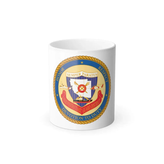 ELEVENTH COAST GUARD DISTRICT (U.S. Coast Guard) Color Changing Coffee Mug 11oz - Go Mug Yourself