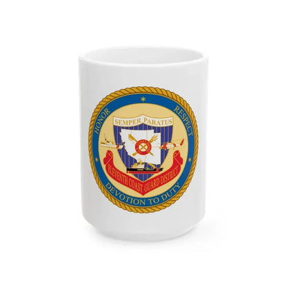 ELEVENTH COAST GUARD DISTRICT (U.S. Coast Guard) White Coffee Mug 15oz - Go Mug Yourself