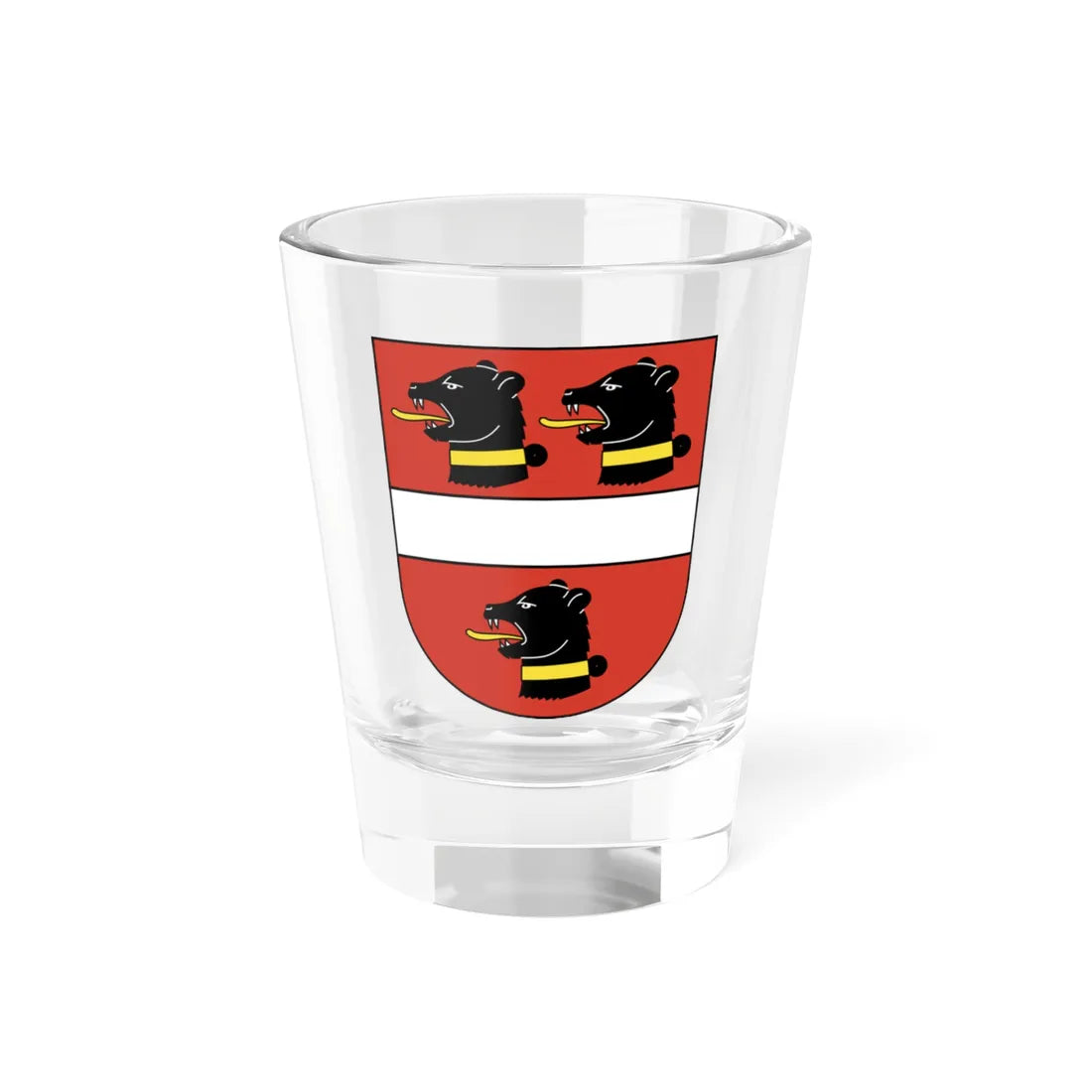 Elgg-blazon (Switzerland) (Coat of Arms) Shot Glass 1.5oz 1.5oz - Go Mug Yourself