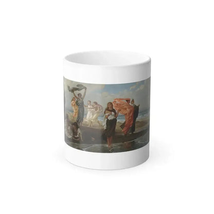 Elihu Vedder (1836-1923) Greek Girls Bathing - Oil on Canvas 1872-77 - Color Changing Mug 11oz 11oz - Go Mug Yourself