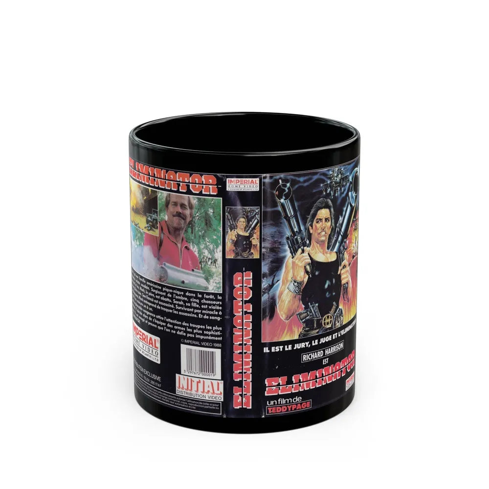 ELIMINATOR (VHS COVER) - Black Coffee Mug-11oz-Go Mug Yourself