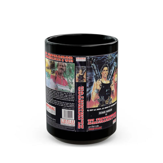 ELIMINATOR (VHS COVER) - Black Coffee Mug-15oz-Go Mug Yourself