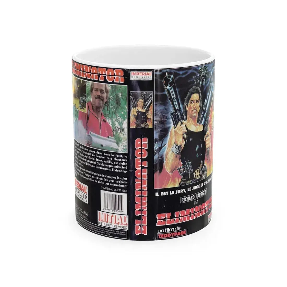 ELIMINATOR (VHS COVER) - White Coffee Mug 11oz - Go Mug Yourself