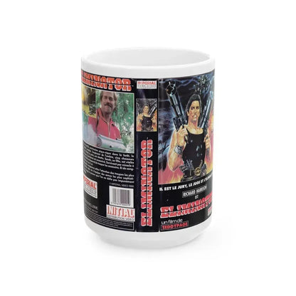 ELIMINATOR (VHS COVER) - White Coffee Mug 15oz - Go Mug Yourself
