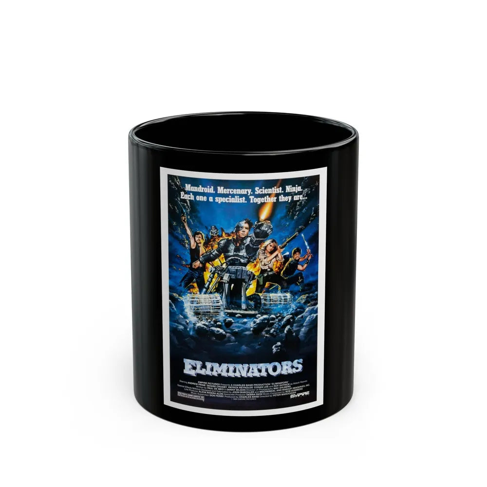 ELIMINATORS 1986 Movie Poster - Black Coffee Mug-11oz-Go Mug Yourself