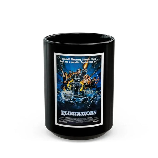 ELIMINATORS 1986 Movie Poster - Black Coffee Mug 15oz - Go Mug Yourself
