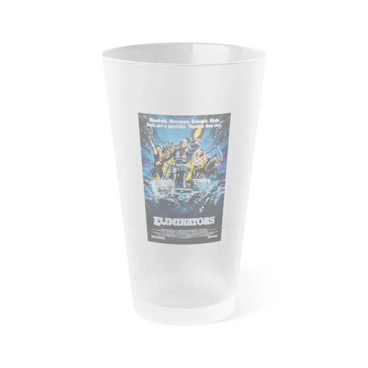 ELIMINATORS 1986 Movie Poster - Frosted Pint Glass 16oz-16oz-Frosted-Go Mug Yourself