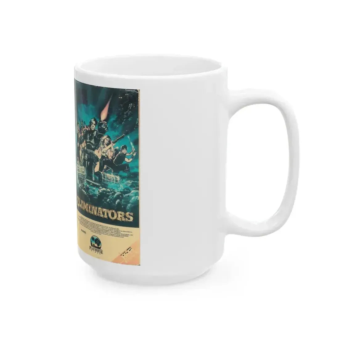 ELIMINATORS (VHS COVER) - White Coffee Mug - Go Mug Yourself