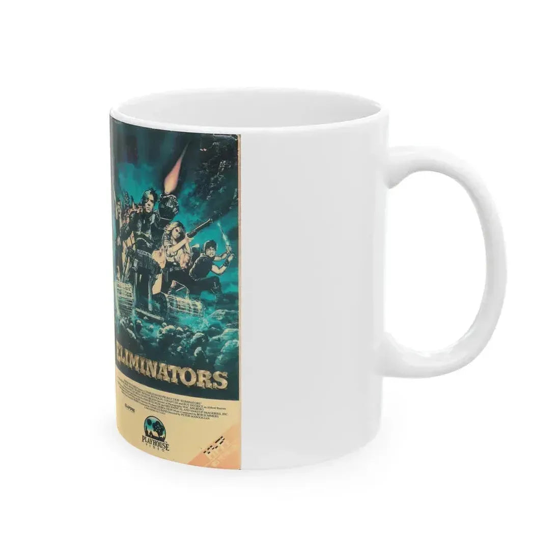 ELIMINATORS (VHS COVER) - White Coffee Mug - Go Mug Yourself