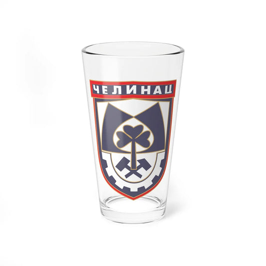Čelinac grb (Bosnia and Herzegovina) (Coat of Arms) Pint Glass 16oz 16oz - Go Mug Yourself