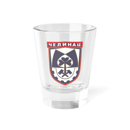Čelinac grb (Bosnia and Herzegovina) (Coat of Arms) Shot Glass 1.5oz 1.5oz - Go Mug Yourself