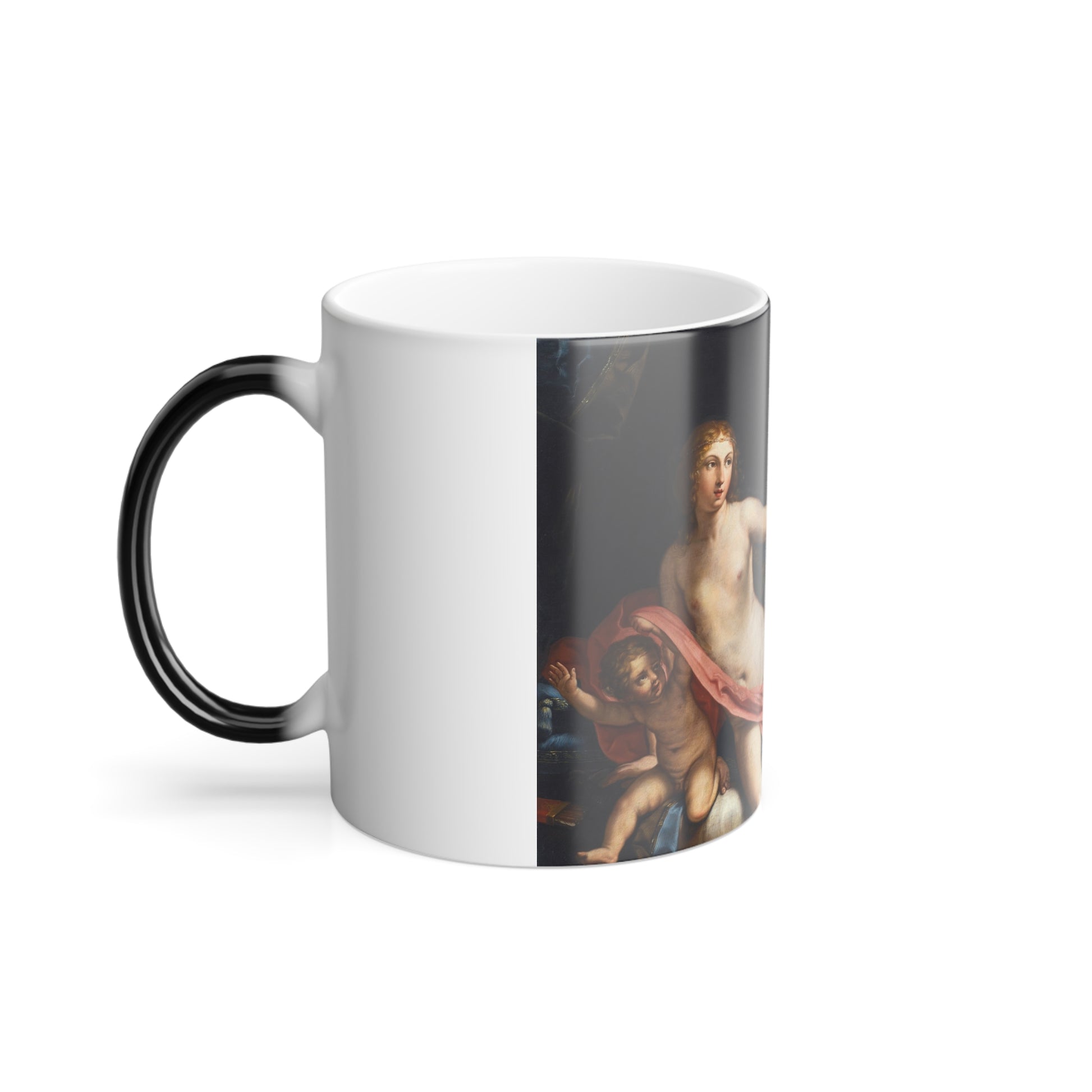 Elisabetta Sirani (1638-1665) Beauty Fending Off Time - Oil on Canvas - Color Changing Mug 11oz-Go Mug Yourself